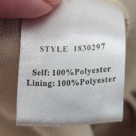 Current Air Champagne Gold Shimmer Balloon Sleeve Bloused Cropped Top Women's S - Picture 3 of 9